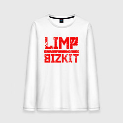 Лонгслив хлопковый мужской LIMP BIZKIT, цвет: белый