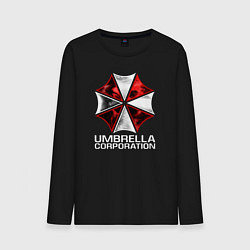 Лонгслив хлопковый мужской UMBRELLA CORP, цвет: черный