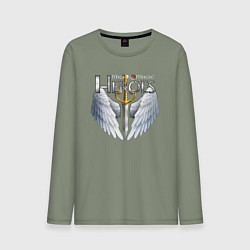 Лонгслив хлопковый мужской Heroes of Might and Magic, цвет: авокадо