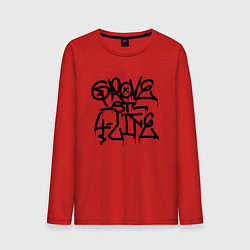 Лонгслив хлопковый мужской GROVE STREET 4 LIFE, цвет: красный