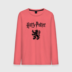 Лонгслив хлопковый мужской Гарри Поттер цвета коралловый — фото 1
