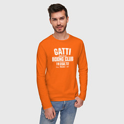 Лонгслив хлопковый мужской Gatti Boxing Club цвета оранжевый — фото 2