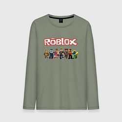 Лонгслив хлопковый мужской ROBLOX, цвет: авокадо