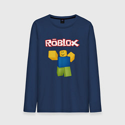 Лонгслив хлопковый мужской ROBLOX, цвет: тёмно-синий