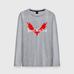 Лонгслив хлопковый мужской DEVIL MAY CRY DMC, цвет: меланж