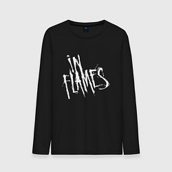 Лонгслив хлопковый мужской In Flames, цвет: черный