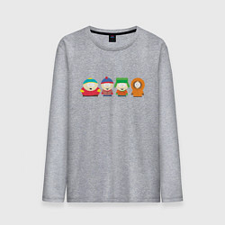 Лонгслив хлопковый мужской SOUTH PARK, цвет: меланж