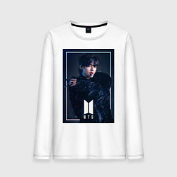Лонгслив хлопковый мужской BTS Black Swan, цвет: белый
