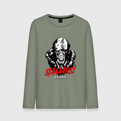 Лонгслив хлопковый мужской STAAAAARS!, цвет: авокадо