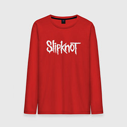Лонгслив хлопковый мужской SLIPKNOT НА СПИНЕ, цвет: красный