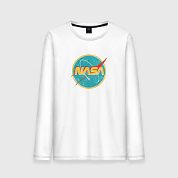 Мужской лонгслив NASA винтажный логотип