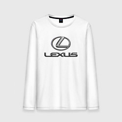 Лонгслив хлопковый мужской LEXUS, цвет: белый