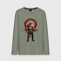 Лонгслив хлопковый мужской GOD OF WAR, цвет: авокадо