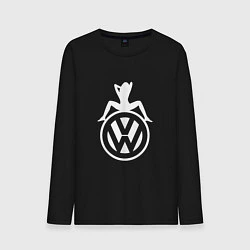 Лонгслив хлопковый мужской Volkswagen Girl Z, цвет: черный