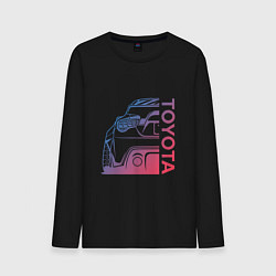 Лонгслив хлопковый мужской TOYOTA Z, цвет: черный
