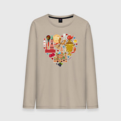 Мужской лонгслив LOVE RUSSIA