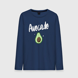 Лонгслив хлопковый мужской Avocado, цвет: тёмно-синий