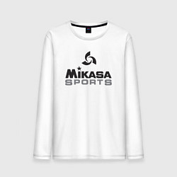 Лонгслив хлопковый мужской MIKASA SPORTS, цвет: белый