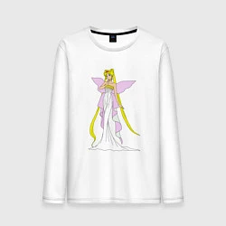Лонгслив хлопковый мужской Sailor MoonСеренити, цвет: белый