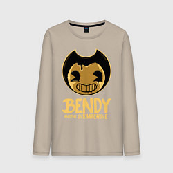 Лонгслив хлопковый мужской Bendy And The Ink Machine, цвет: миндальный