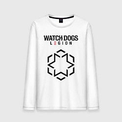 Лонгслив хлопковый мужской Футурологи Watch Dogs Legion, цвет: белый