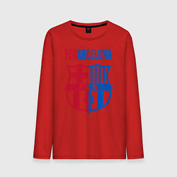 Лонгслив хлопковый мужской Barcelona FC, цвет: красный