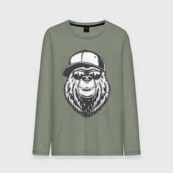 Мужской лонгслив Медведь