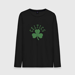 Лонгслив хлопковый мужской Boston Celtics, цвет: черный