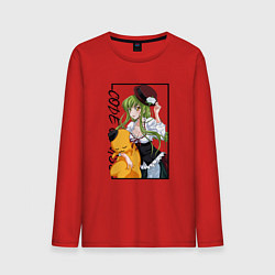 Лонгслив хлопковый мужской C C Код Гиас, цвет: красный