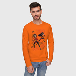 Лонгслив хлопковый мужской The Incredibles цвета оранжевый — фото 2