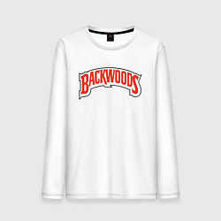Лонгслив хлопковый мужской BACKWOODS, цвет: белый