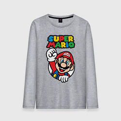 Лонгслив хлопковый мужской Mario, цвет: меланж