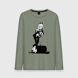 Мужской лонгслив Человек бензопила Пауэр