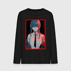 Мужской лонгслив Макима человек бензопила Red