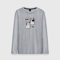 Мужской лонгслив Pop Cat