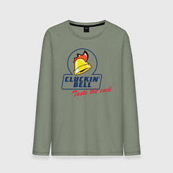 Лонгслив хлопковый мужской CLUCKIN BELL GTA, цвет: авокадо