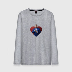 Лонгслив хлопковый мужской Сердце Меладзе, цвет: меланж