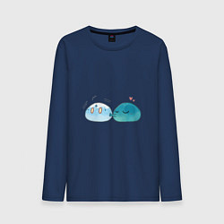 Мужской лонгслив Милые слаймы