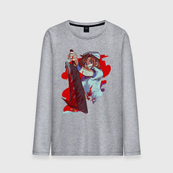 Лонгслив хлопковый мужской Rena Ryugu, цвет: меланж