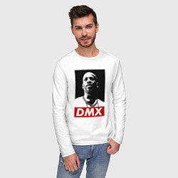 Лонгслив хлопковый мужской Rapper DMX, цвет: белый — фото 2