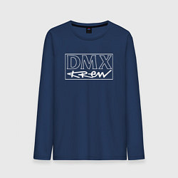 Лонгслив хлопковый мужской DMX Logo Z, цвет: тёмно-синий