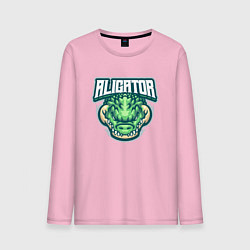 Лонгслив хлопковый мужской Aligator, цвет: светло-розовый