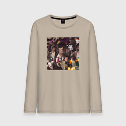 Лонгслив хлопковый мужской OG BUDA FREERIO, цвет: миндальный