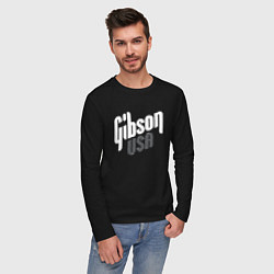 Лонгслив хлопковый мужской GIBSON USA, цвет: черный — фото 2
