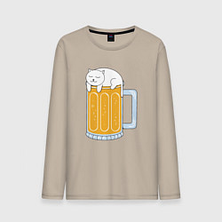 Мужской лонгслив Beer Cat