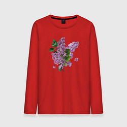 Мужской лонгслив СИРЕНЬ АКВАРЕЛЬЮ