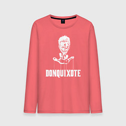 Лонгслив хлопковый мужской Донкихот One Piece, цвет: коралловый