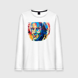 Лонгслив хлопковый мужской Портрет Художника Andy Warhol, цвет: белый
