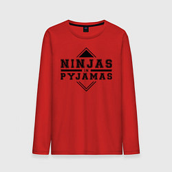 Лонгслив хлопковый мужской Ninjas In Pyjamas цвета красный — фото 1