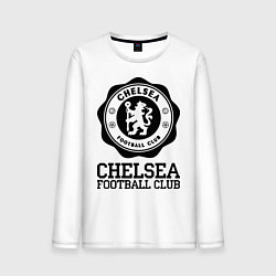 Лонгслив хлопковый мужской Chelsea FC: Emblem, цвет: белый